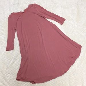 Swing Dress 3/4 Sleeve